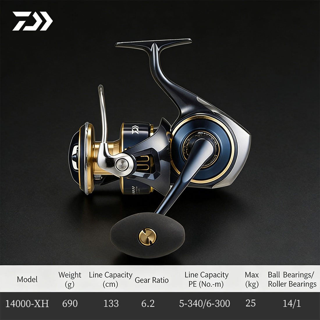 Daiwa Reel Bg - 오리지널 다이와 2025 솔티가 8000-25000 스피닝