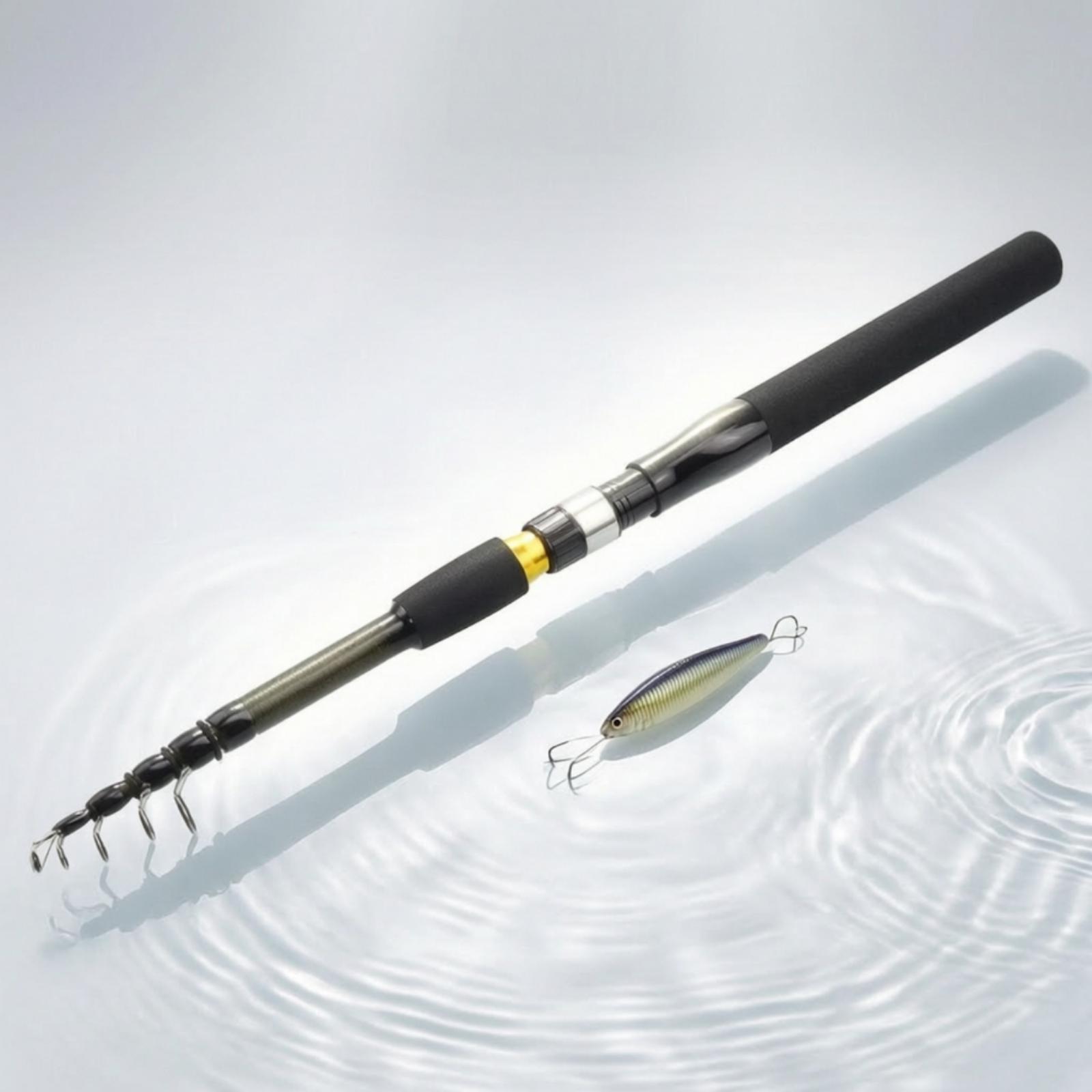 낚시꾼을 위한 휴대용 탄소 섬유 낚싯대 세트. 부드러운 - Fishing Rod Carbon Fiber 리뷰 및 가격